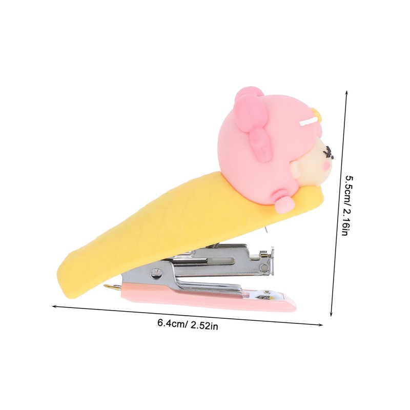 Operitacx Fashion Mini Stapler Mermaid Pattern Cute Desktop Stapler for