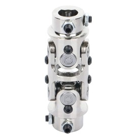 SCITOO 3/4 DD - 3/4 DD U-Joint Steering Double Universal Joint Coupling Chrome 127mm