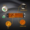 EVERESTHD 2PCS LED side marker light Amber Fairing Light Side