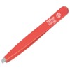 Niegeloh Solingen Straight Eyebrow Tweezers Topinox Red 9cm - Made