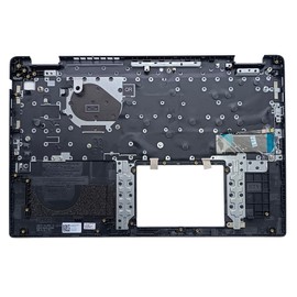 LTPRPTS Replacement Laptop Upper Case Palmrest Backlit Keyboard Assembly Part for DELL Latitude 3520 E3520 DJP76 DJP76 Black