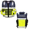 EXPLOSIV Multi Pocket Safety Vest - Reflective Adjustable Size Navy