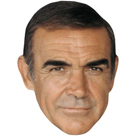 Sean Connery (80s) Celebrity Mask, Flat Card Face, Fancy Dress Mask