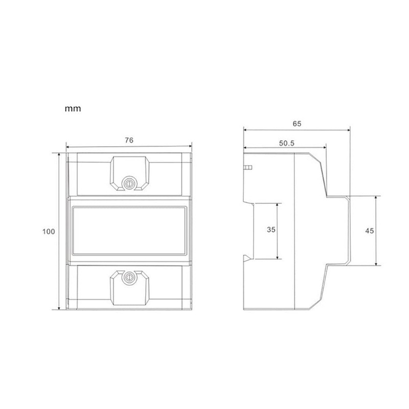 VOANZO Three-phase electricity meter 220 V KWH meter DIN rail
