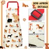 Hoolerry 6 Pcs Dog Kitchen Apron Dish Towels Oven Mitts