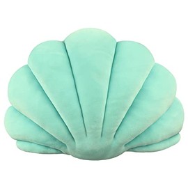 Yi-gog Sea Princess Seashell Decorative Pillow 1 Velvet Throw Pillow Cases Ocean Theme Conch Slip Home Office Decor Shaped