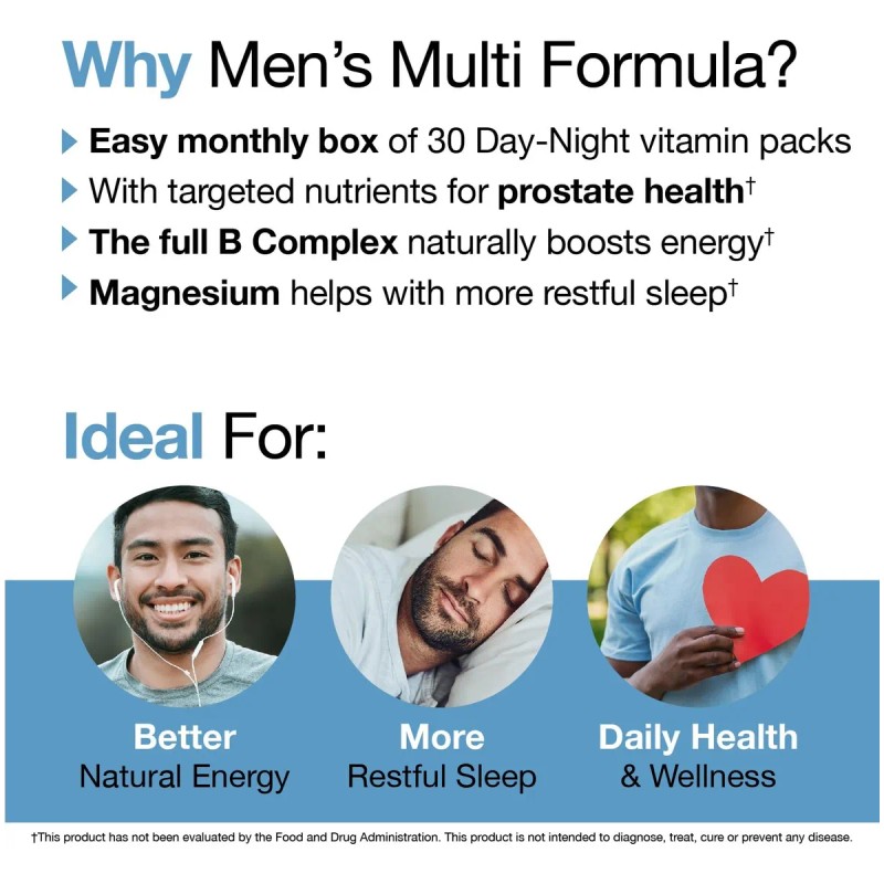 Vitamedica Multivitamínico Para Hombre 30 Packs Día Y Noche