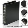 LETVPVOW Vintage Hardback 3 Ring Binder 1.5 Inch, Professional Leather