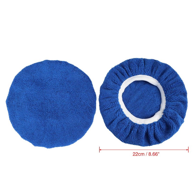 X AUTOHAUX 5pcs 9-10 Inch Soft Microfiber Car Waxing Polisher