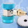 Quick Connector R134 A/C Air Conditioning Coupling Adapter + Valve