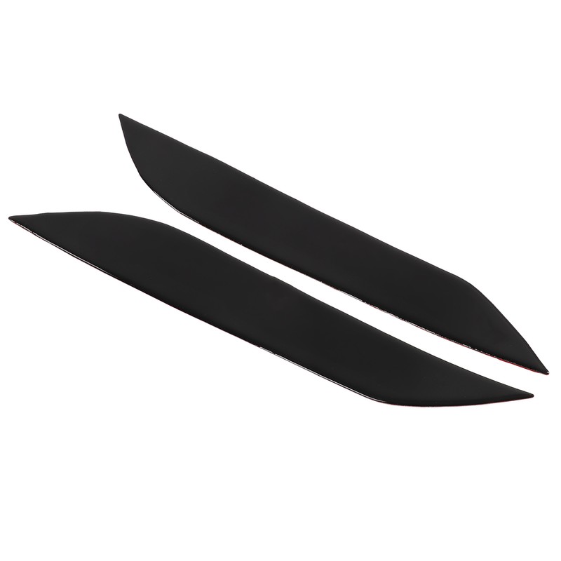 2pcs Headlight Eyebrow Eyelids Trim Decoration Car Light Eyebrow Replacement