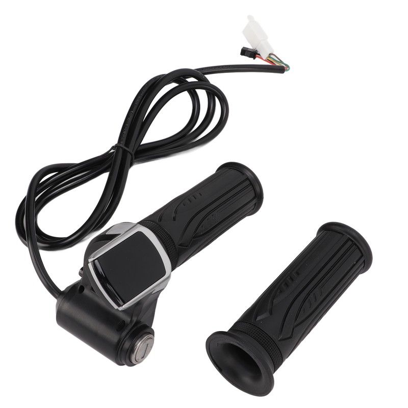 LED Display Electric Bike Throttle Grip Handlebar with Battery Indicator