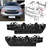 Pair Left Right Front Bumper Bracket Beam Mount Support Grille