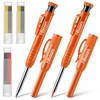 Hiboom 2 Pack Solid Carpenter Pencils with Pencil Cap and