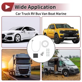 HEROFFIX Heater Fuel Tank Standpipe Kit Heating Fuel Hose Clip Kit with 4M Oil Hose and 4Pc Rubber Hose Diesel Heater