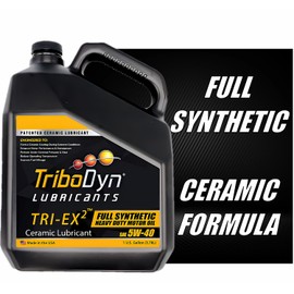 TriboDyn TRI-EX2 Synthetic Motor Oil with Ceramic Coating (5W40, 1 Gallon)