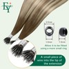 Easyouth Nano Ring Hair Extensions Ombre Nano Bead Hair Extensions