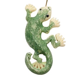 Gecko Hand Carved Water Buffalo Bone Bead 10753 for Jewelry Making