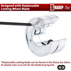 Sharp-tec 28mm Pipe Cutter, 1" Copper Pipe Cutter with Zinc Alloy Body, Round Pipe Slice for Cutting Copper, Brass, PVC, Aluminum