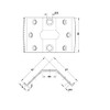 Set of 4 pcs Hafele Steel Corner Brace Brackets Furniture