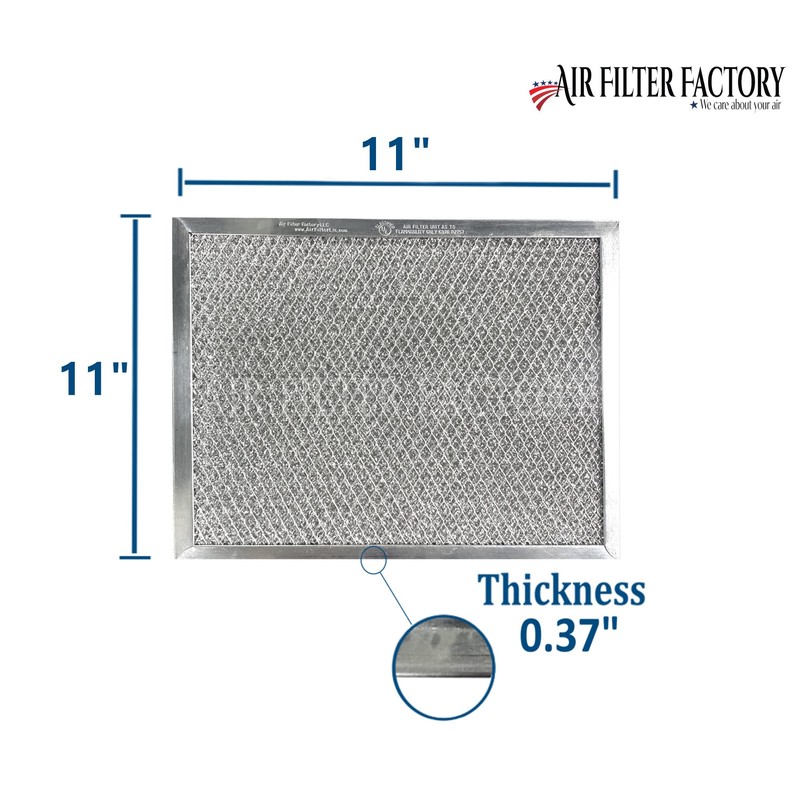 Air Filter Factory 11 x 11 x 0.37 Inches Range