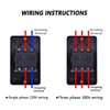 mxuteuk Waterproof Push Button Switch Motor On Off Switch Start