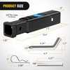 Nilight Trailer Hitch Receiver Extender Adapter Reducer 2 to 1-1/4