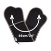 Muldale Professional Black Oven Gloves Double - Heavy Duty Aga