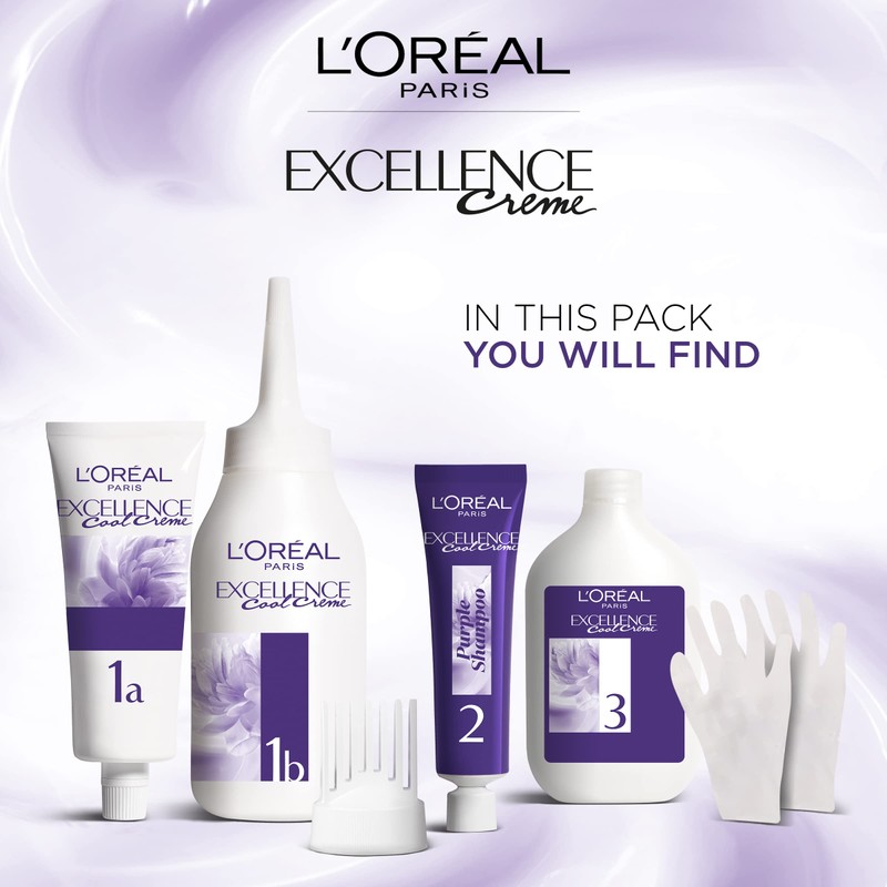 L’Oréal Paris Excellence Cool Crème Hair Colour with Pro-Keratin 4.11