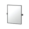 Gatco 4059XFSM Elevate Bathroom Framed Small Rectangle Mirror, 25-inch, Matte
