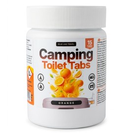Blue Lake Travel Pastiglie per WC da campeggio, per camper e roulotte, colore arancione (15 pezzi)