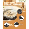 Black Heart Cast Iron Trivet for Kitchen & Dining -