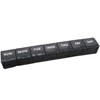 portable day pill case black 2ea