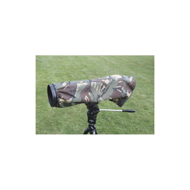 Rainsleeve cover for camera lenses. Extra Large size in army