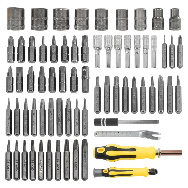 STEELMIGHT Ratchet Screwdriver Bit Socket Set, 70 Pcs, Ratchet Screw