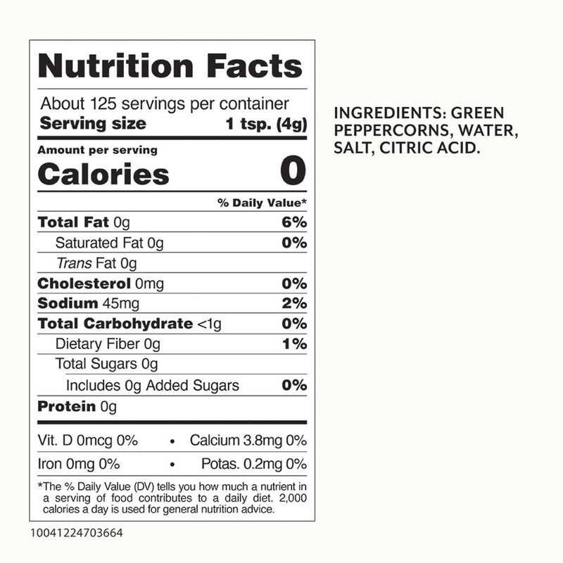 Roland Foods Green Peppercorns in Brine, Specialty Imported Food, 28.2