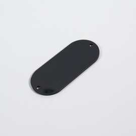 Small Electric Guitar Cavity Cover Control Compartment back Plate, 74mm Black