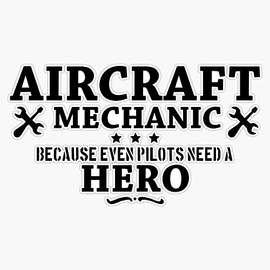 Aircraft mechanic quotes Bumper Sticker Vinyl Decal 5 inches