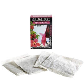 China Mist - Naturally Flavored Berry Hibiscus Herbal Iced Tea Bags, 4 Count Box - Each Tea Bag Yields 1/2 Gallon (6 Pack)