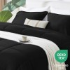 CozyLux King Size Comforter Sets - Black Comforter King Size,