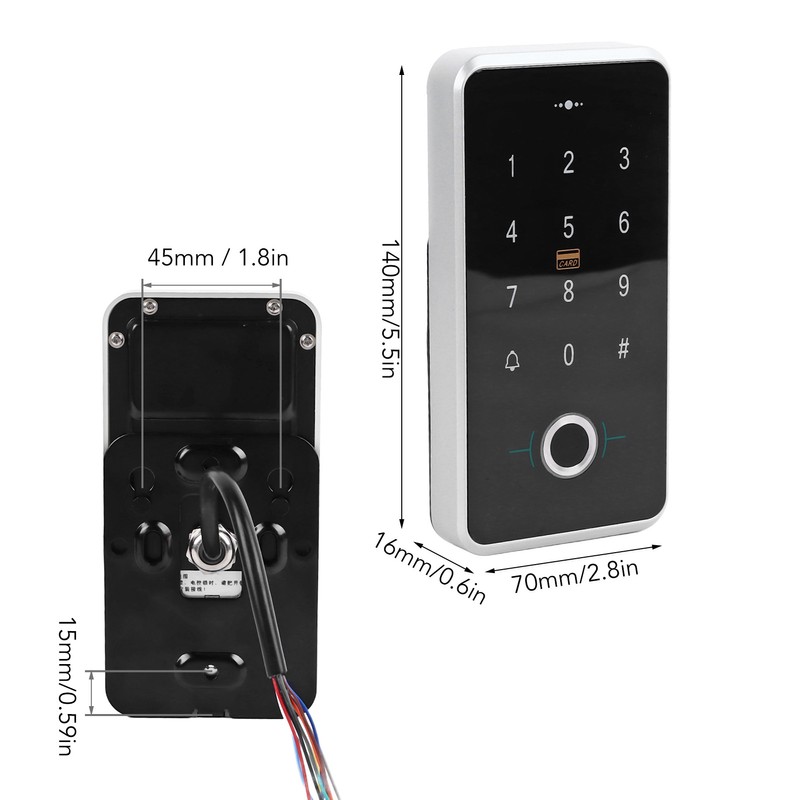 Fingerprint Password Access Control System Strong Security Waterproof Fingerprint Access