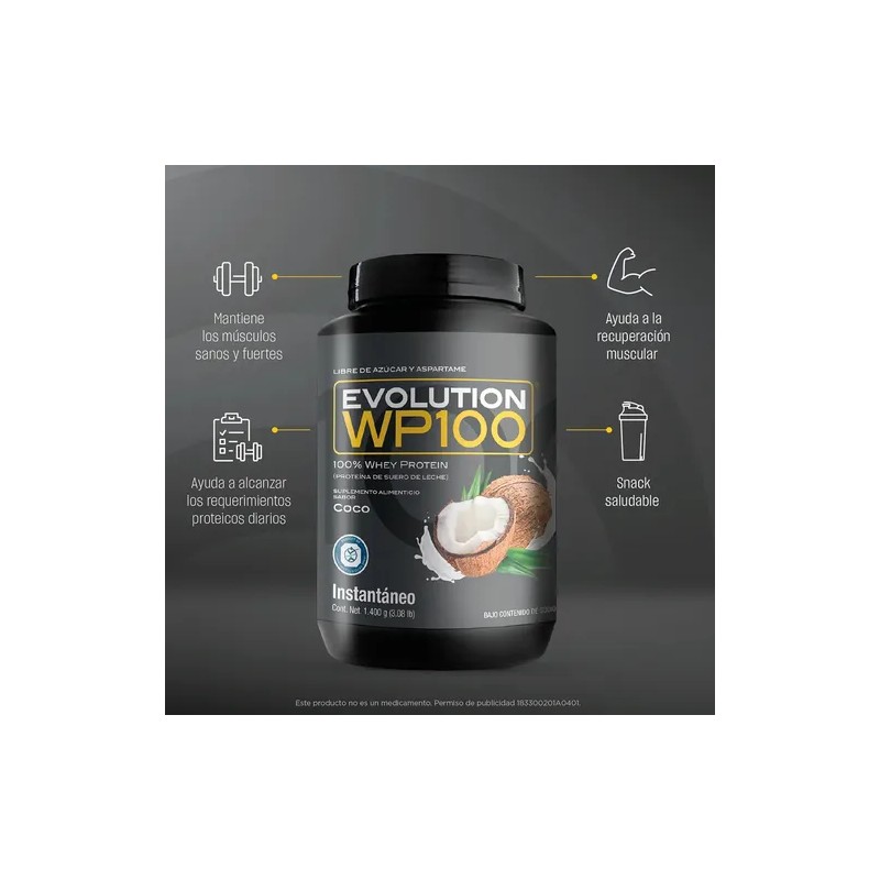 Evolution Wp100 - Bote De Coco De 1400 G