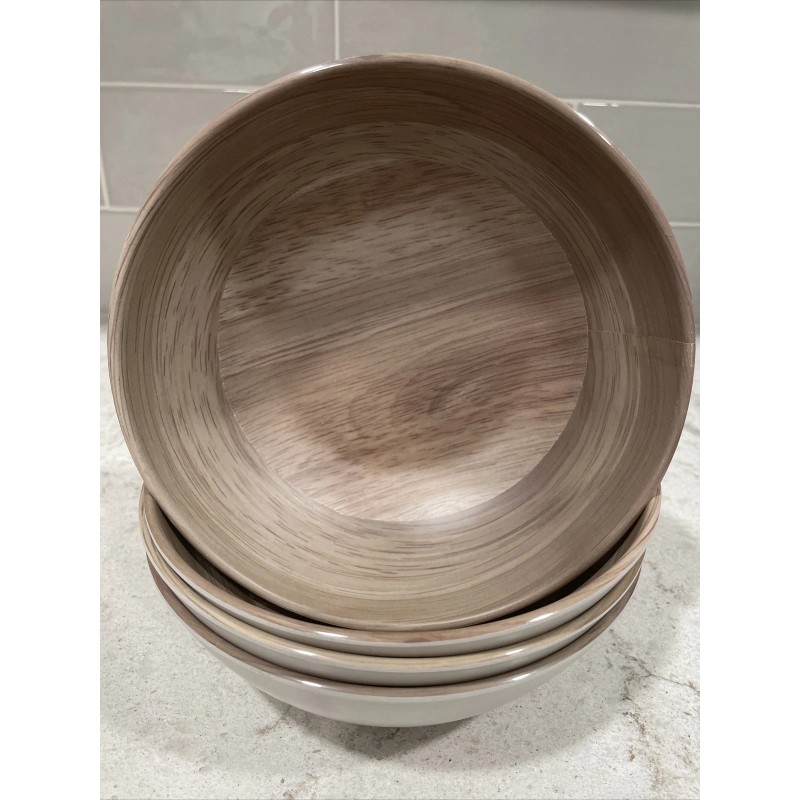 Tommy Bahama SET 4 SALAD BOWLS Tommy Bahama Gray Birchwood