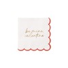 Bonjour Fête Be Mine, Valentine' Cocktail Paper Napkins | 3-Ply
