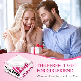 Gifts for Girlfriend - Anniversary Girlfriend Gifts for Women - Graduation & Mothers Day Birthday Gifts for Girlfriend - Romantic Love Present | Valentines Day Gift for Her - Throw Blanket 60"x80"