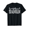 Hello Seventeen 17 Years Old For Girls 17th Birthday T-Shirt