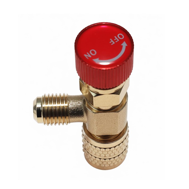 Boginity 1/4-5/16 Fluoride Safety Valve Refrigeration Equipment Fluoride Brass Safety
