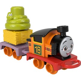 Thomas & Friends Toddler Toy My First Nia Push-Along Train with Stacking Cargo for Kids Ages 18+ Months