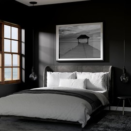 LVSHI Black Wallpaper Peel and Stick Bathroom Removable Wallpaper Thicken Vinyl Modern Matte Textured Solid Color Self-Adhesive Wallpaper Contact Paper for Bedroom Kitchen Cabinet (24"x393" Black)