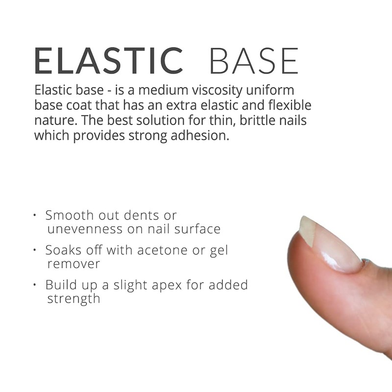 IN.HYPE Capa base de goma curable UV/LED. Remojar (elástico)